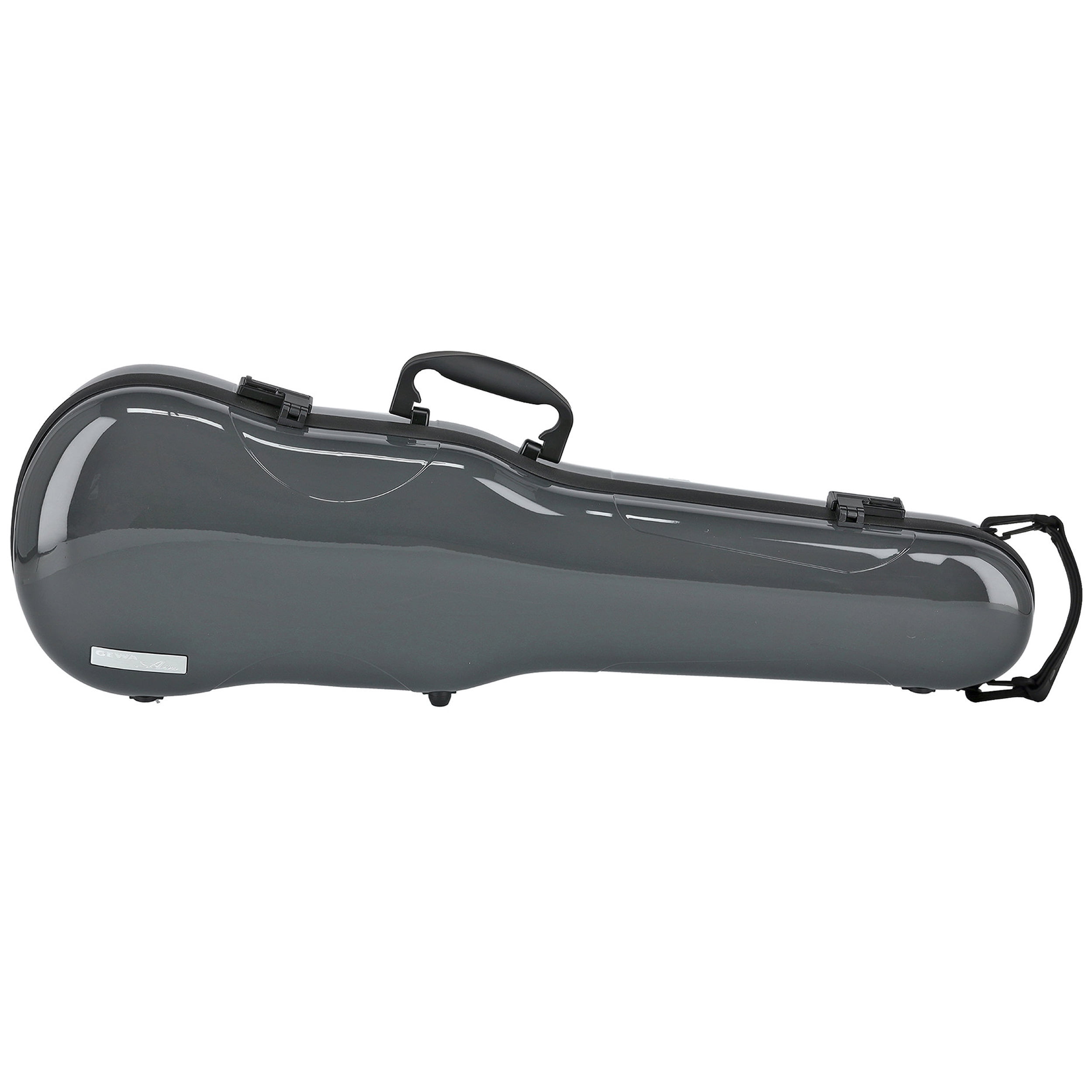 GEWA Violin Case, Air 1.7, Shaped, 4/4, Grey/Black, High Gloss, w/Subway Handle