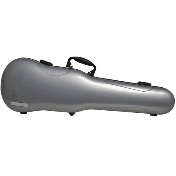 GEWA Air 1.7 4/4 Shaped Metallic Silver Violin Case w/ Thermoplast Shell