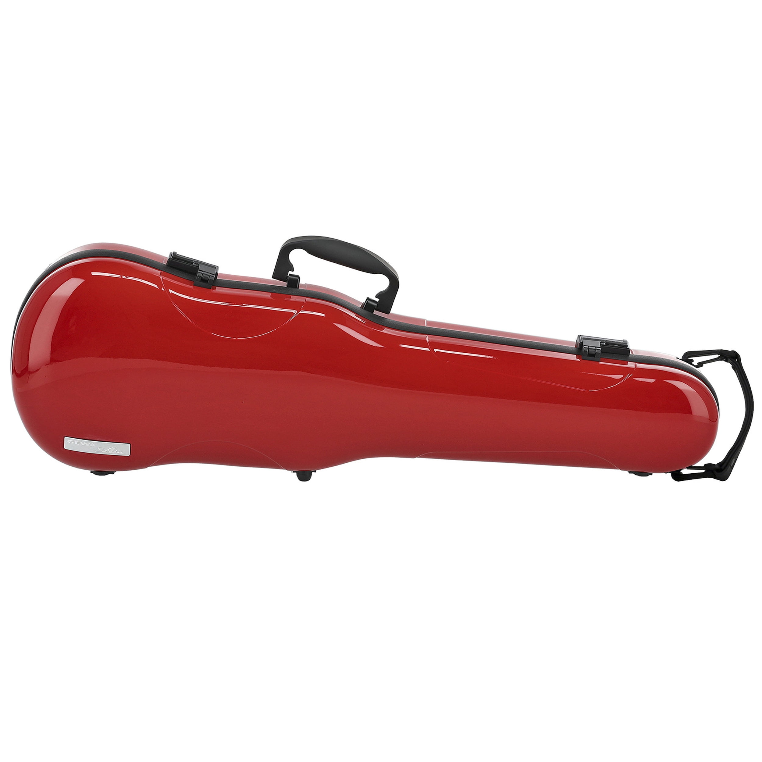 GEWA Violin Case, Air 1.7, Shaped, 4/4, Red/Black, High Gloss, w/Subway Handle