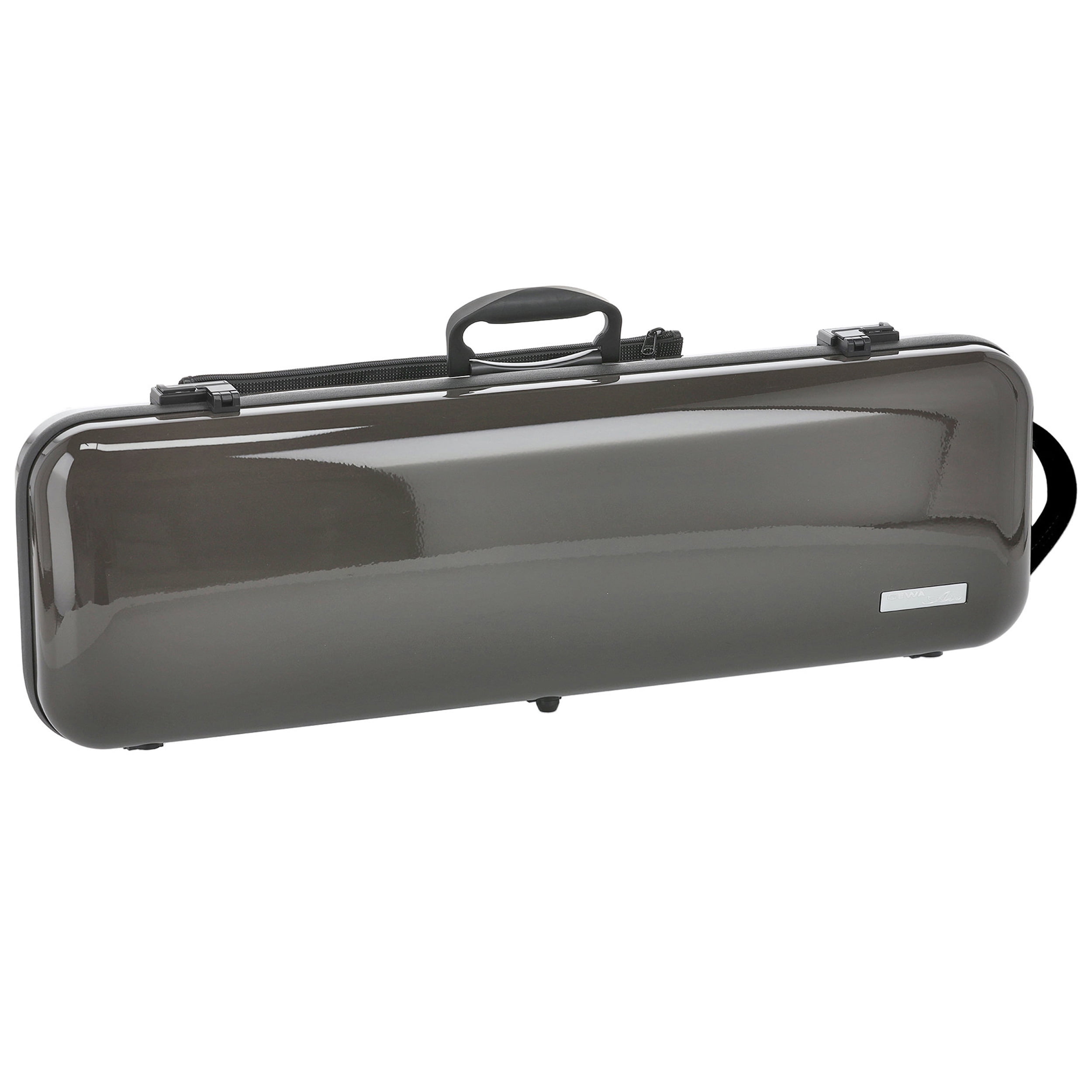 GEWA Violin Case, Air 2.1, Oblong, 4/4, Brown/Black, High Gloss, w/Subway Handle