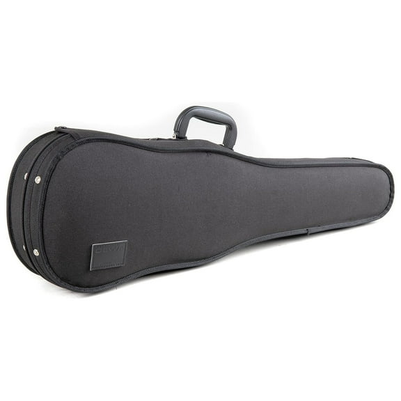 GEWA Concerto 1/8 Shaped Black Violin Case - Thermo Shell & Blue Velour Interior