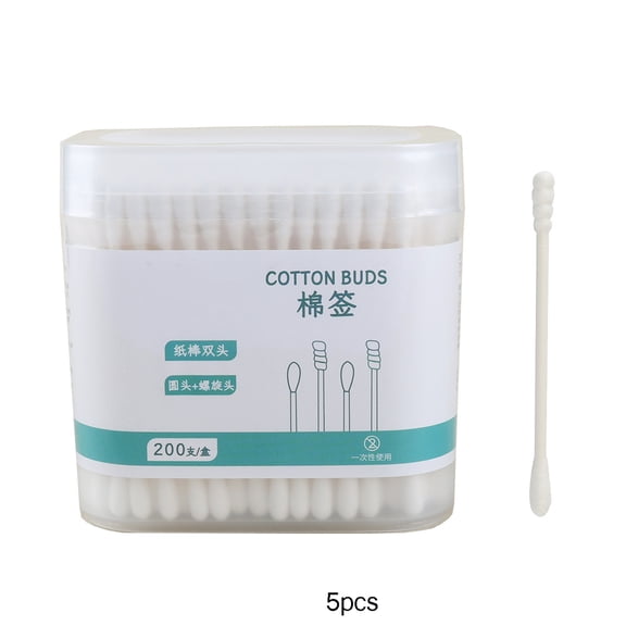 GEWIKK 1000Pcs Tiny Cotton Buds,With Round&Spiral,Suitable for Baby Ear Nose Clean,Cosmetics,Personal Hygiene Baby Qtips