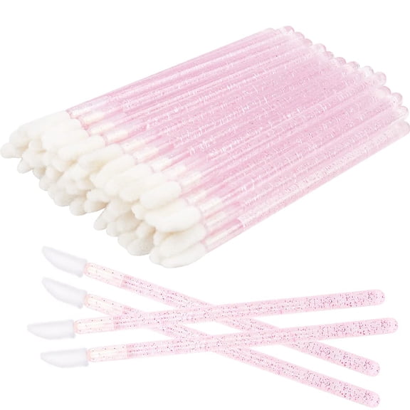 GEWIKK 300 Pieces Disposable Lip Brushes | Premium Lipstick Gloss Wands Applicator Makeup Tool Kits Hygienic Portable Lip Wands