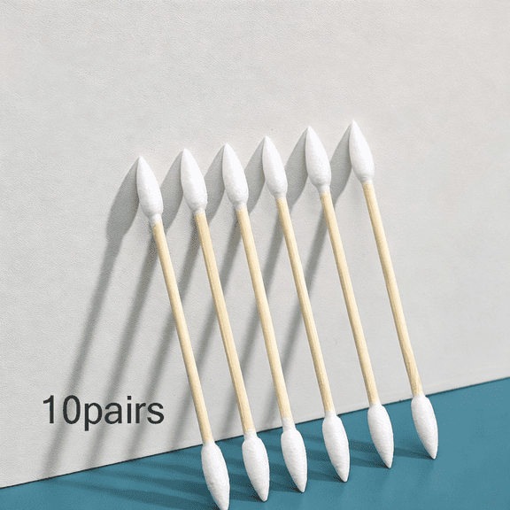GEWIKK Pointed Cotton Swabs 1000 Count with Storage Box,Double Precision Tips with Bamboo Sticks,Pointy Cotton Swabs for Makeup Nail Care and Crafts,Qtips Cotton Swabs 1000 Count