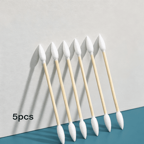 GEWIKK Pointed Cotton Swabs 500 Count, Precision Tips, Bamboo Sticks | Narrow Cotton Tips and Sturdy Bamboo Sticks for Makeup Detail, Nail Polish Cleanup, Beauty, Craft Work