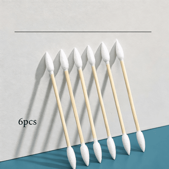 GEWIKK Pointed Cotton Swabs 600 Count with Paper Box,Double Precision Tips with Bamboo Sticks,Pointy Cotton Buds for Makeup Nail Care and Crafts Pointed Cotton Swabs
