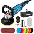 thumbnail image 1 of Gewna Car Buffer Polisher, 1600W 7 inch/6 inch Rotary Buffer Polisher with 7 Variable Speed 1000-3500 Rpm, 1 of 7