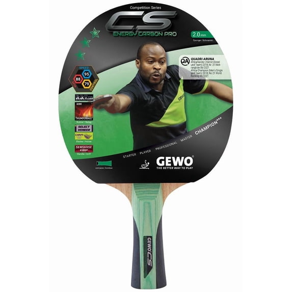 GEWO CS Energy Carbon Pro - Table Tennis Racket