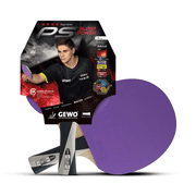 GEWO PS Blast Power Table Tennis Racket, ITTF Approved Offensive Paddle with Carbon Technology, Thunderball2 Rubber, Flared Handle