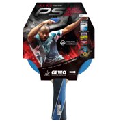 GEWO PS Blast Carbon Pro Offensive Table Tennis Racket, Competition Ping Pong Paddle, 2.0 mm Return Pro Rubber, Flared Handle