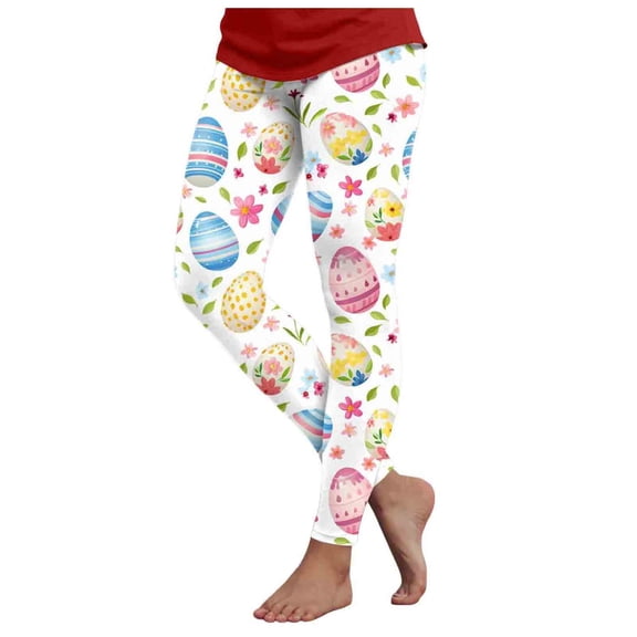 GEWSEY Capri Leggings for Women Floral Print High Waist Capris Pants Tummy Control Knee Length Slim Fit Yoga Cropped Trouser Light Pink, L