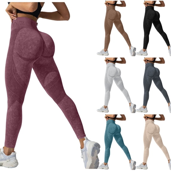 GEWSEY Compression Leggings for Women Tummy Control High Waisted Leggings for Women Full Length Workout Yoga Pants (Light Gray, M)