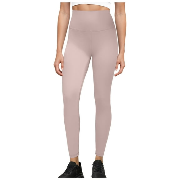 GEWSEY High Waisted Lounge Legging 25" - Buttery Soft Workout Yoga Pants for Women (Rose Gold, XL)