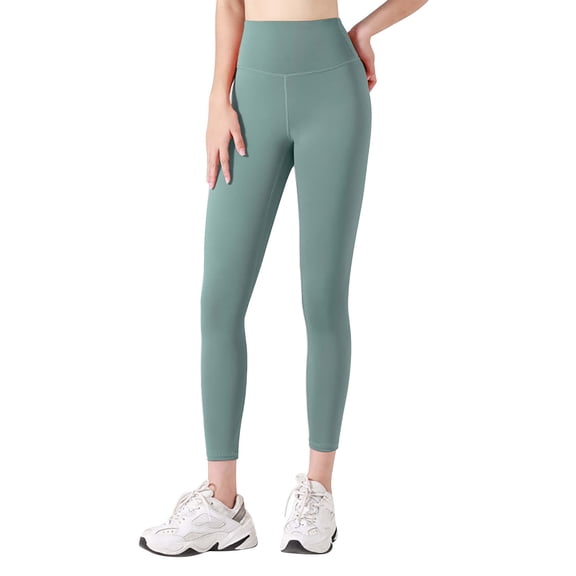 GEWSEY High Waisted Tummy Control Shaping Training Leggings, Butt Scrunch Soft Workout Yoga Pants for Women (Army Green, M)