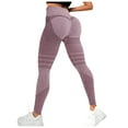 thumbnail image 1 of GEWSEY High Waisted Yoga Pants for Women Scrunch Booty Lifting Yoga Leggings Seamless Tummy Control Workout Running Tights (Pink, XXL), 1 of 5