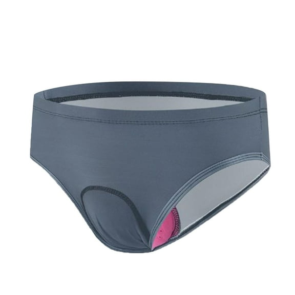 GEWSEY Leakproof Period Underwear for Women Heavy Flow Seamless Period Panties High Absorbent Menstrual Underwear (Dark Gray, XL)