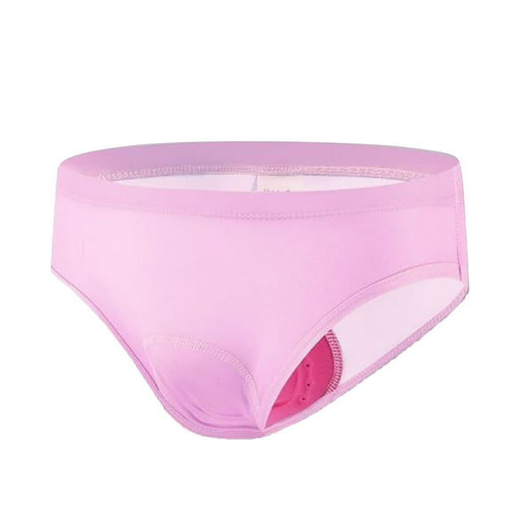 GEWSEY Leakproof Period Underwear for Women Heavy Flow Seamless Period Panties High Absorbent Menstrual Underwear (Light Pink, XL)