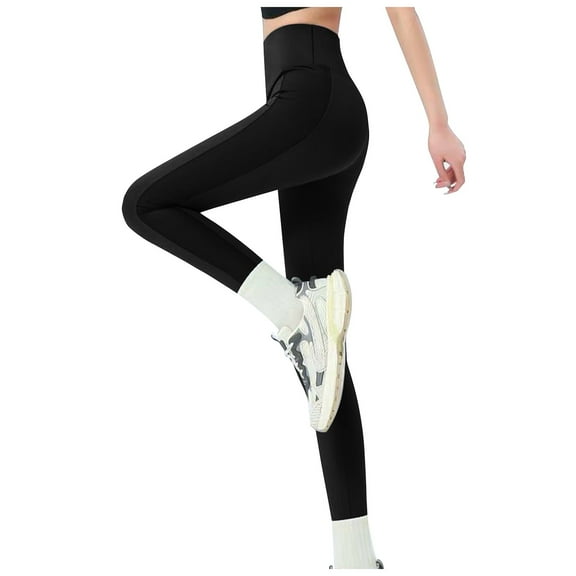 GEWSEY Leggings for Women Tummy Control Lifting Yoga Pants Compression Workout Leggings High Waisted Tights (Black, XXL)