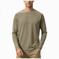 thumbnail image 1 of GEWSEY Men's Long Sleeve Shirts UPF 50+ UV Sun Protection Athletic Shirts for Hiking Running Workout Rash Guard (Army Green, XXL), 1 of 5