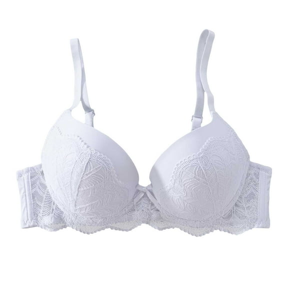 GEWSEY Minimizer Bra for Women Large Bust Full Coverage Lace Plus Size Bras - Mermaid Scales (White, XL)