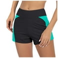 thumbnail image 1 of GEWSEY Period Swimwear Menstrual Leakproof Swim Shorts Quick Dry 3" High Waisted Bathing Suit Bottoms for Girls Teens Sky Blue, S, 1 of 7