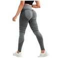 thumbnail image 1 of GEWSEY Scrunch Lifting Leggings for Women Impact Gym Seamless Workout Leggings Mid Low Waist Tummy Control Yoga Pants Grey, S, 1 of 7