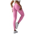 thumbnail image 1 of GEWSEY Scrunch Butt Lifting Leggings for Women Seamless Gym Workout Leggings Soft High Waist Tummy Control Yoga Pants (Pink, M), 1 of 9