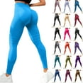 thumbnail image 1 of GEWSEY Seamless Leggings for Women High Waist Yoga Pants Scrunch Butt Lifting Elastic Tights (Navy, XXL), 1 of 5