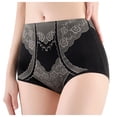 thumbnail image 1 of GEWSEY Seamless Shapewear High Waist Panties for Women Tummy Control Underwear (Black, M), 1 of 7