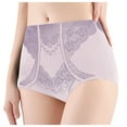 thumbnail image 1 of GEWSEY Seamless Shapewear High Waist Panties for Women Tummy Control Underwear (Purple, M), 1 of 6