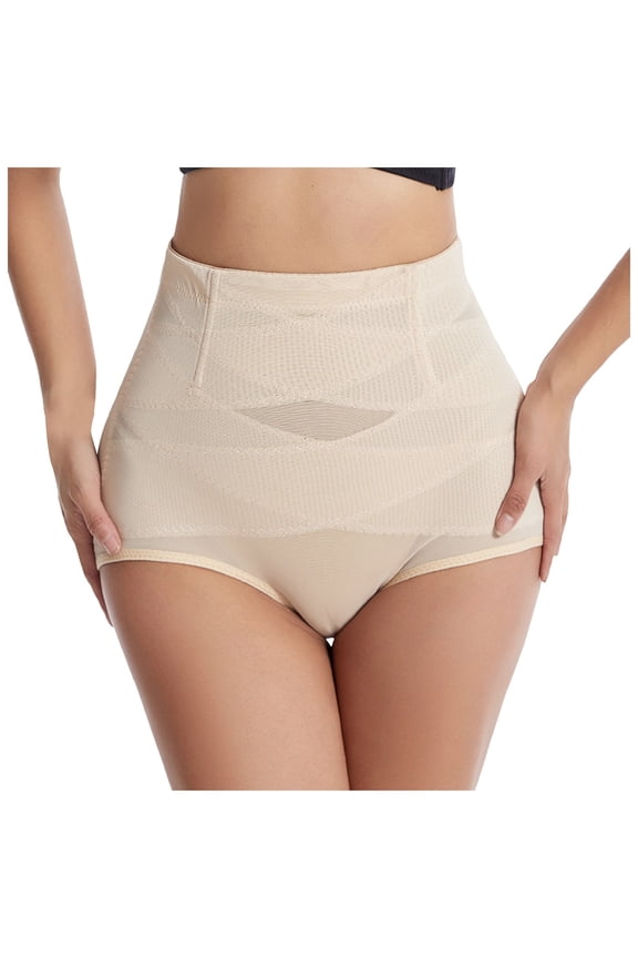 Shapewear Tummy Control Panties - Body Shaping Briefs Compression Underwear Low Rise Girdle Panty Shapewear for Women (White, S)