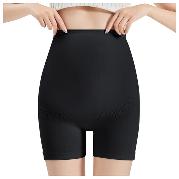 GEWSEY Shapewear Tummy Control Shorts for Women Seamless High Waisted Body Shaper Thigh Slimming Underwear Girdle (Black, M)