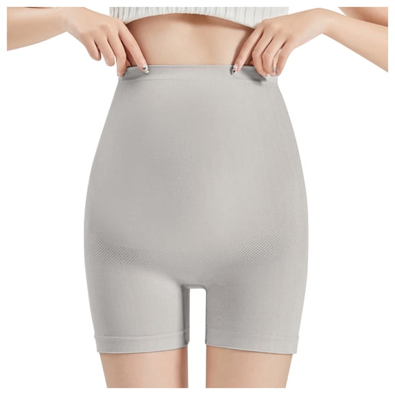 GEWSEY Shapewear Tummy Control Shorts for Women Seamless High Waisted Body Shaper Thigh Slimming Underwear Girdle (Grey1, L)