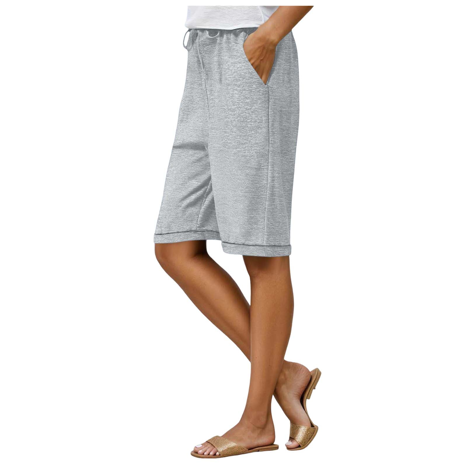 Women's Black Wide Leg Culotte Palazzo Pants - High Waist, Elastic Waistband, 3/4 Capri Length 2 thumbnail image
