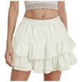thumbnail image 1 of GEWSEY Tennis Skirts with Pocket Women's High Waisted Athletic Skorts Golf Pleated Skirts for Pickleball Workout Outfits Beige, S, 1 of 6