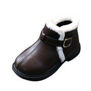 GEWSEY Toddler Boots Girls Cowgirl Boots Toddler Cowboy Boots for Kids Little Girls Western Boots Kid Riding Shoes Princes Brown,12