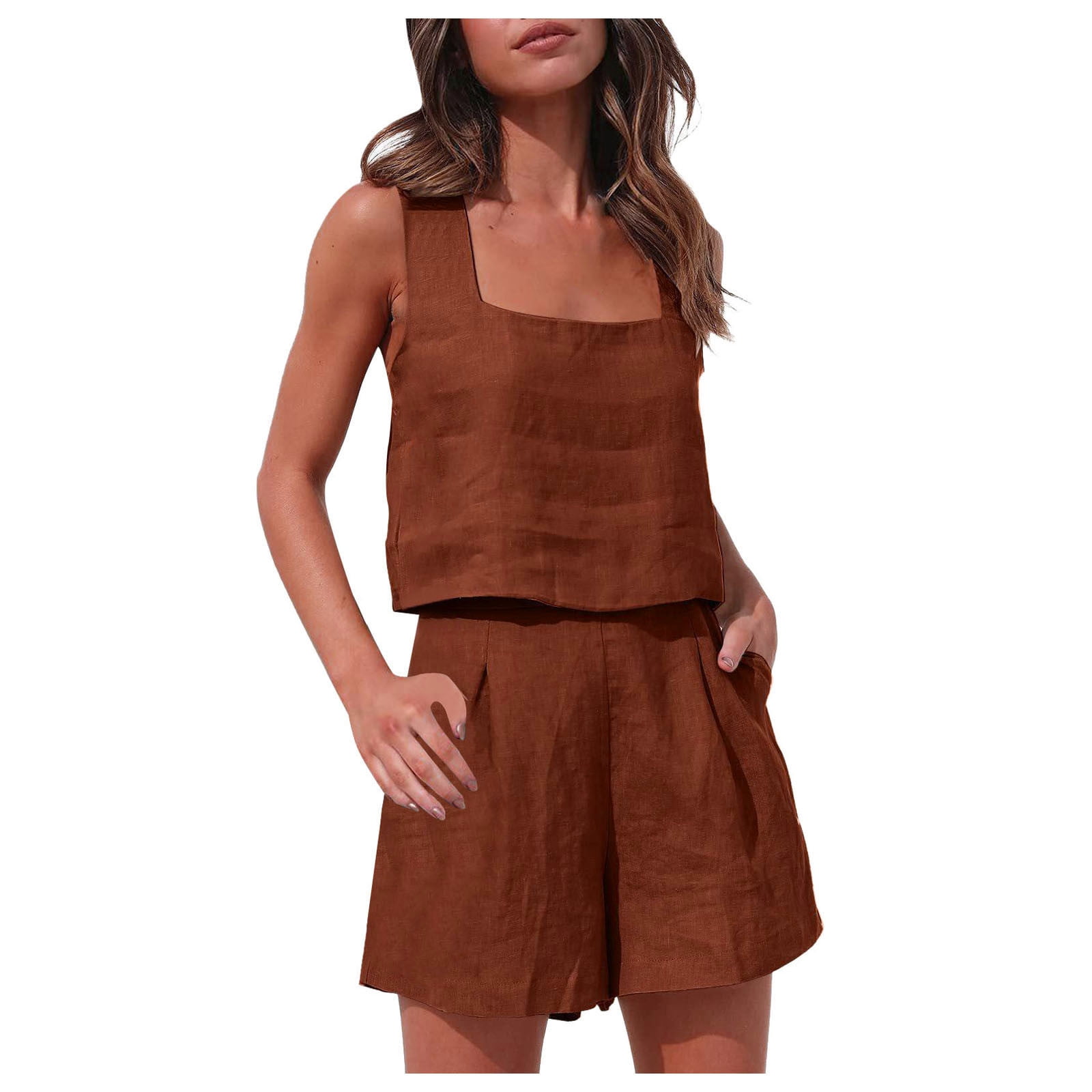 GEWSEY Two Piece Set for Women Beach Vacation Matching Outfits Clothes ...