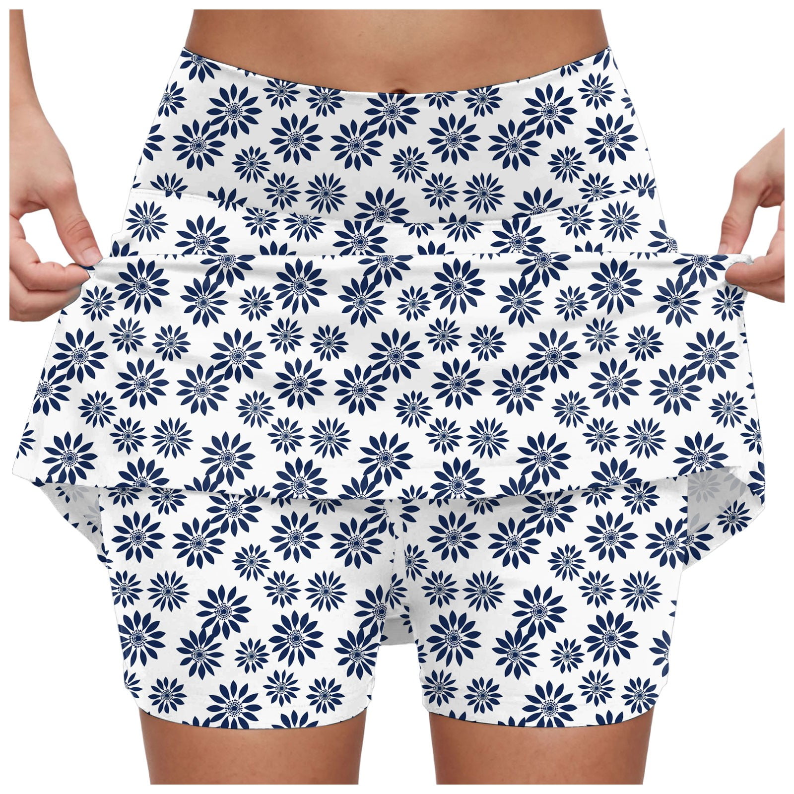 GEWSEY Versatile Skorts for Woman Plus Size Skort for Curvy Women ...