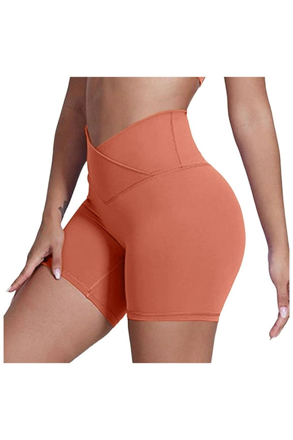 Women Athletic Workout Shorts for Women Active Gym Seamless Scrunch Intensify Lifting High Waisted (Rose Gold, S)
