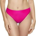 thumbnail image 1 of GEWSEY Women Bikini Bottoms Mid Waist Bathing Suit Swimsuit Ruched Swim Bottom Hot Pink, S, 1 of 4