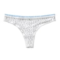 thumbnail image 1 of GEWSEY Women Edge Thong Sexy Cotton Panties Ladies Soft Lingerie Solid Low Rise Underwear (Light Purple, S), 1 of 3