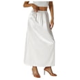 thumbnail image 1 of GEWSEY Women Half Slip Soft Satin Half Slip Lace Long Underskirt Half Slips for Under Dresses White/Black/Beige S-XXL (White, S), 1 of 9