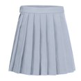 thumbnail image 1 of GEWSEY Women High-Waisted Pleated Mini Skirts Girls Skater Tennis School Skirt (Grey1, M), 1 of 2