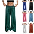 thumbnail image 1 of GEWSEY Women Sparkle Outfits Sequin Pants Elastic Waist Wide Leg Trousers Glitter Shiny Pants Bling Party Clubwear (Sky Blue, XL), 1 of 8