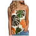 thumbnail image 1 of GEWSEY Women Double Lined Going Out Trendy Tube Tops Side Split Sexy Tank Tops (Green, XL), 1 of 5