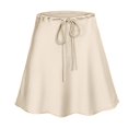 thumbnail image 1 of GEWSEY Women's 20'' Knee Length Skorts Skirts High Waisted Drawstring Long Athletic Tennis Golf Skirt Women Beige, XL, 1 of 6