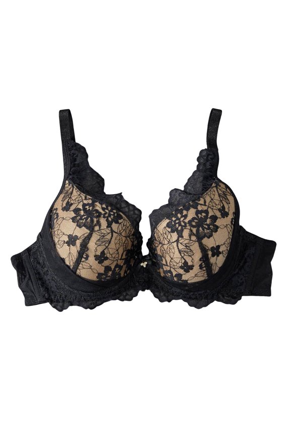 Women's Compression Bra Everyday Supportive Push-Up Senior-Friendly Fit Anti-Sagging Plus Size Bras (Beige, S)