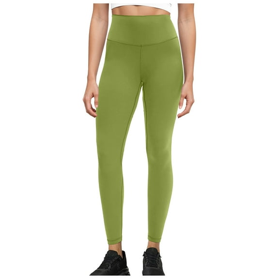 GEWSEY Women's Easy High Rise Contender Deluxe Legging (Green, S)