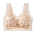 thumbnail image 1 of GEWSEY Women's Front Closure Plus Size Full Coverage Lace Underwire Racerback Bra Pink, 3XL, 1 of 3