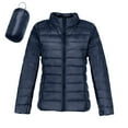 thumbnail image 1 of GEWSEY Women's Lightweight Long-Sleeve Water-Resistant Packable Puffer Jacket (Available in Plus Size) (Navy, XL), 1 of 5